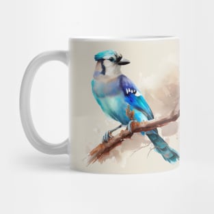 Jay on a Branch Mug